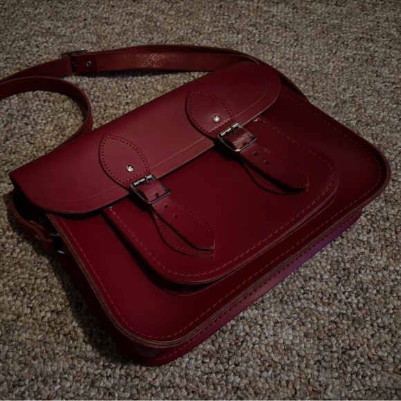 The Cambridge Satchel Company Deep Red Leather Bag - Picture 1 of 2